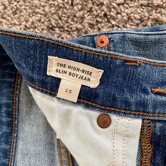 Madewell High Rise Slim BoyJean - Size 25 - Picture 3 of 7